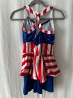 Revolution Dancewear Patriotic Dance Costume Girls Child Xxl Red White Blue