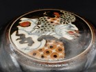 Japanese Black Glazed Abstractionism Artwork Porcelain Jewelry Trinket Case Box