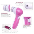 5 In 1 Deep Clean Face Skin Electric Facial Cleaner Care Brush Massager Scrubber