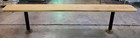 Outdoor Bench Seat From Pennsylvania Rail Train Station Vtg 88 5 l X 9 w X 30 h