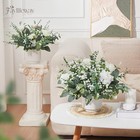 Pcs 4 Kinds Mixed Eucalyptus Greenery Stems  Baby Breath Flowers 120 Grey Green