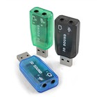 Usb 3 5mm  Audio Adapter Pc 3d 5 1 Sound Card Mic Headphone Jack Stereo Headset