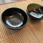 Japanese Mino Ware Small Bowl Set Of 2 Speckled Glaze Kobachi Vintage Japan