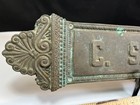 Antique Heavy Bronze Cemetery Grave Headstone Marker 22  Long  Mortuary Funeral