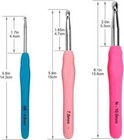 Crochet Hooks Set Clover Amour Steel Pastel 14 Pcs Ergonomic Easy Grip Bright