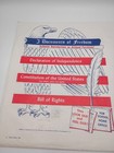 Vtg 1956 Authentic Reproductions Antiqued Parchment 4 Documents Of Freedom 