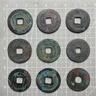 Lot Of 9 Pcs Ancient Chinese Coins Song Yuan Tong Bao               Northen Song Dynasty