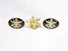 Gold Tone Cuffliks With Australian Defence Force Ensign
