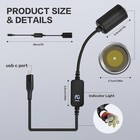 Usb C To 12v Car Adapter - Type C Male To Cigarette Lighter For Dash Cam Gps