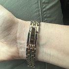 Vtg Oscar De La Renta Parfums Quartz Watch 22mm Silver Gold Tone 7    Ladies