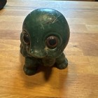 Solid Vtg Green Turtle Candle W big Eyes Unused