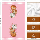 4 Pack Fall Kitchen Towels - 18x26in Ultra Soft Microfiber Dishcloths With Pink