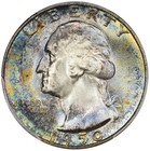 1950 S Toned Washington Quarter Pcgs Ms 66 See Video Rare Toning Silver Coin 25c