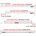 Brake Throttle Clutch Cable Kit Fit 16 -18  Handlebar For Harley Flstc Non-abs