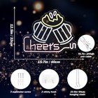 Cheers Beer Led Neon Sign Bar Light Decor For Man Cave  Home Bar Club Decor