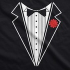 Mens Black Tuxedo T Shirt Funny Lazy Wedding Fake Suit Fancy Marriage Tee