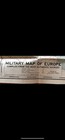 Vintage 1917 Us Military Map Of Europe Mint