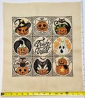 Finished Hand Stitched Halloween Cross Stitch Piece    trick Or Treat    U Frame It 