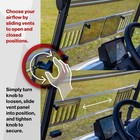 Reddot 1 4  Vented Golf Cart Windshield For Evolution Classic   Forester - Clear