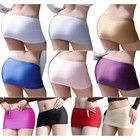 Womens Mini Skirt Gloosy Tight Low Waist Package Hip See Through Micro Skirt