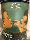 Vtg 1980 Hershey s  a Kiss For You  1989 Reese   s  Metal Canisters  Tin Nostalgic