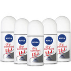 Nivea Women Dry Comfort Roll-on Antiperspirant Deodorant 48h 25ml  5 Pack 