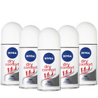 Nivea Women Dry Comfort Roll-on Antiperspirant Deodorant  48h  5 Pack 