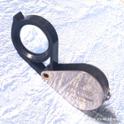 Triplet Jeweler s Loupe Vintage Bausch Lomb Coddington Pocket Eye Magnifier Dual