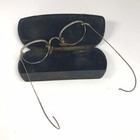 Antique Shur-on Eyeglasses 1 10 12k Gf Gold Filled Wire Ear Wrap Orig Case 1920s