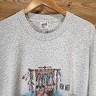 Vtg New Mexico Wraparound Native American Indian Pipe T Shirt Men 2x 90s