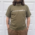Rare Usps Mail Environmailist Eco Organic Unisex T-shirt L Unisex Army Green New
