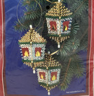 Sulyn Holiday Time Victorian Lanterns Bead   Sequin Christmas Ornament Kit 111-a