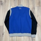 Nike University Of Kentucky Wildcats Uk Satin Blue And White Bomber Jacket Sz L