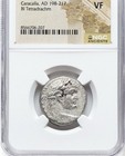 Caracalla 198-217 Ad Huge Tetradrachm Ngc Vf  Damascus Roman Empire Silver Coin