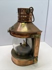 Vtg Tung Woo Hong Kong Masthead Oil Lantern Reflector Bow Glass Never Fired