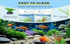 Aquarium Artificial Plastic Plants Decorations   11pcs Fish Tank Green 