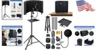 Adjustable Microphone Isolation Shield With Triple Sound Insulation   Pop Filter