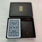 Kem Plastic Playing Cards Vintage Blue Scroll Pattern  52 Cards No Jokers