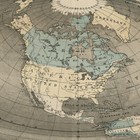 1893 Flat Earth Map Poster Print  Square And Stationary Earth  Orlando Ferguson