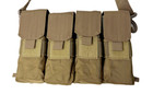 Vism Magazine Carrier Tote Molle 8-mag Pouch For Rifle Bandolier Hunt Shoot Tan