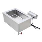 Stainless Steel One Pan Insulated Drop-in Hot Food Well - 120v