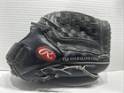 Rawlings Baseball Glove Model Fp1258 Black Left Hand 12-1 2 Inches Rh Throw