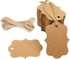 Blank Gift Tags With String  100pcs Kraft Paper Hang Tags  2 8x2 In Brown Han   