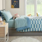 Pillowfort Cotton Kids  Sheet Checker Set Percale Oeko-tex Kids Bedding Full