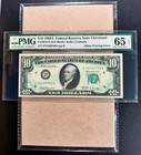 Fr  2019-d 1969a  10 Federal Reserve Note Cleveland  offset Error  Pmg 65 Epq