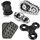 5 Pcs Metal Fidget Spinner Toys For Stress Relief  Adhd  Autism  Office Desk Gad