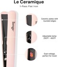 L ange Le Ceramique 1-pass Ceramic Flat Iron Hair Straightener Blush