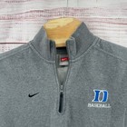 Nike Team Sweater Mens Small Duke University Baseball Quarter Zip Sweatshirt