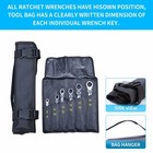 6pack 8-19mm Metric Flexible Head Ratcheting Wrench Combination Spanner Tool Set