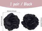 1 Pair Red Flowers Shoe Clips Wedding Shoe Buckles Bridal Removable Shoe Clips S